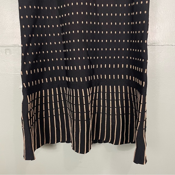 Ted Baker Flippy Metallic Relioa Jacquard Dress TB 2 US 6 Black Gold - Picture 4 of 9